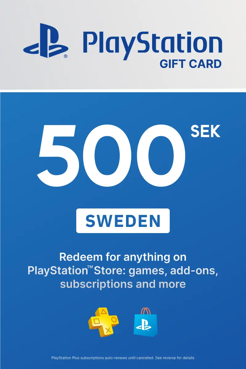 PlayStation Store 500 SEK Gift Card (Sweden) - Digital Key