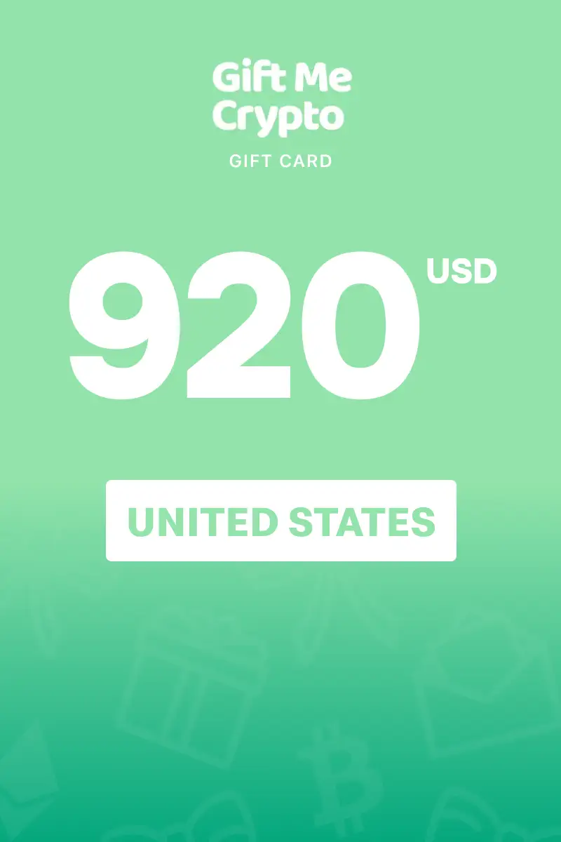 Gift Me Crypto (DOGE) 920 USD Gift Card (United States) - Digital Key