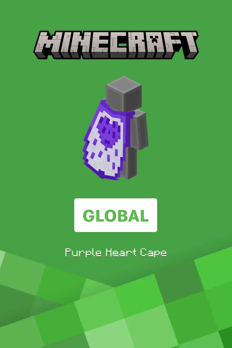 Minecraft Purple Heart Cape DLC (Global) (PC) - Official Website - Digital Key