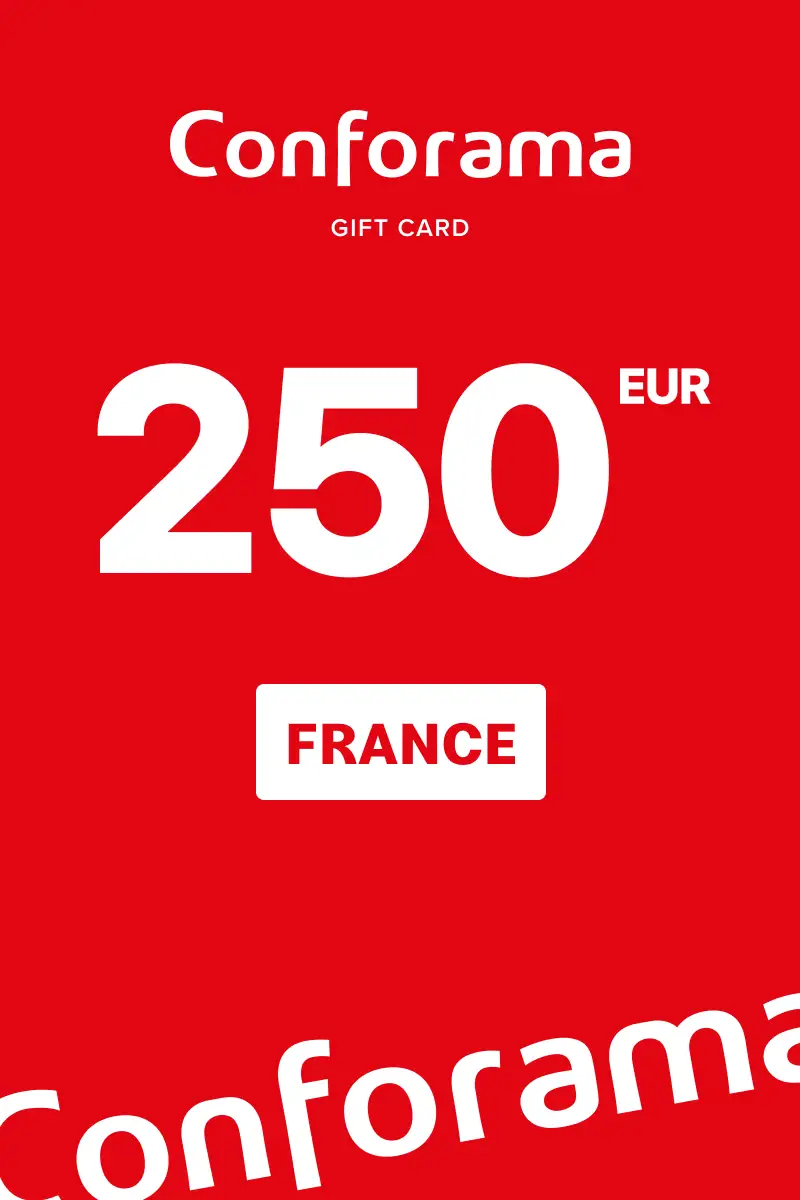 Conforama 250 EUR Gift Card (France) - Digital Key