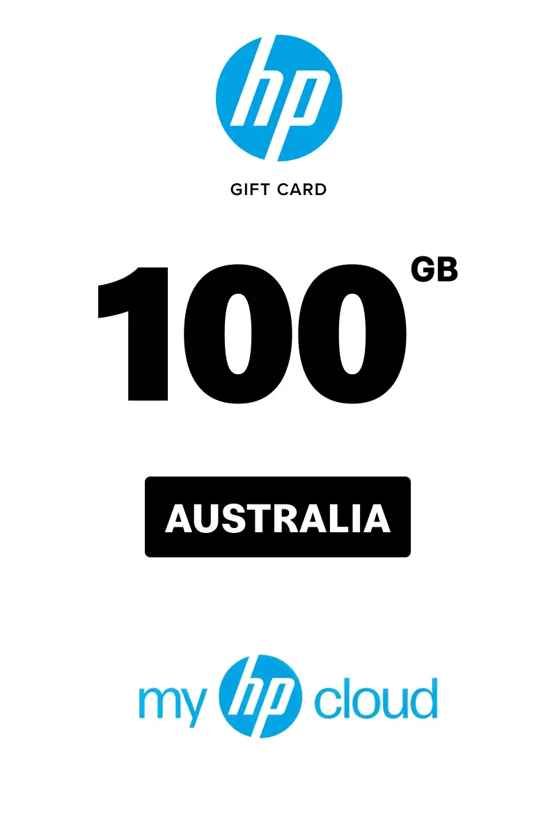myHPcloud Cloud Storage Platform One-Time Payment 100 GB Gift Card (Australia) - Digital Key