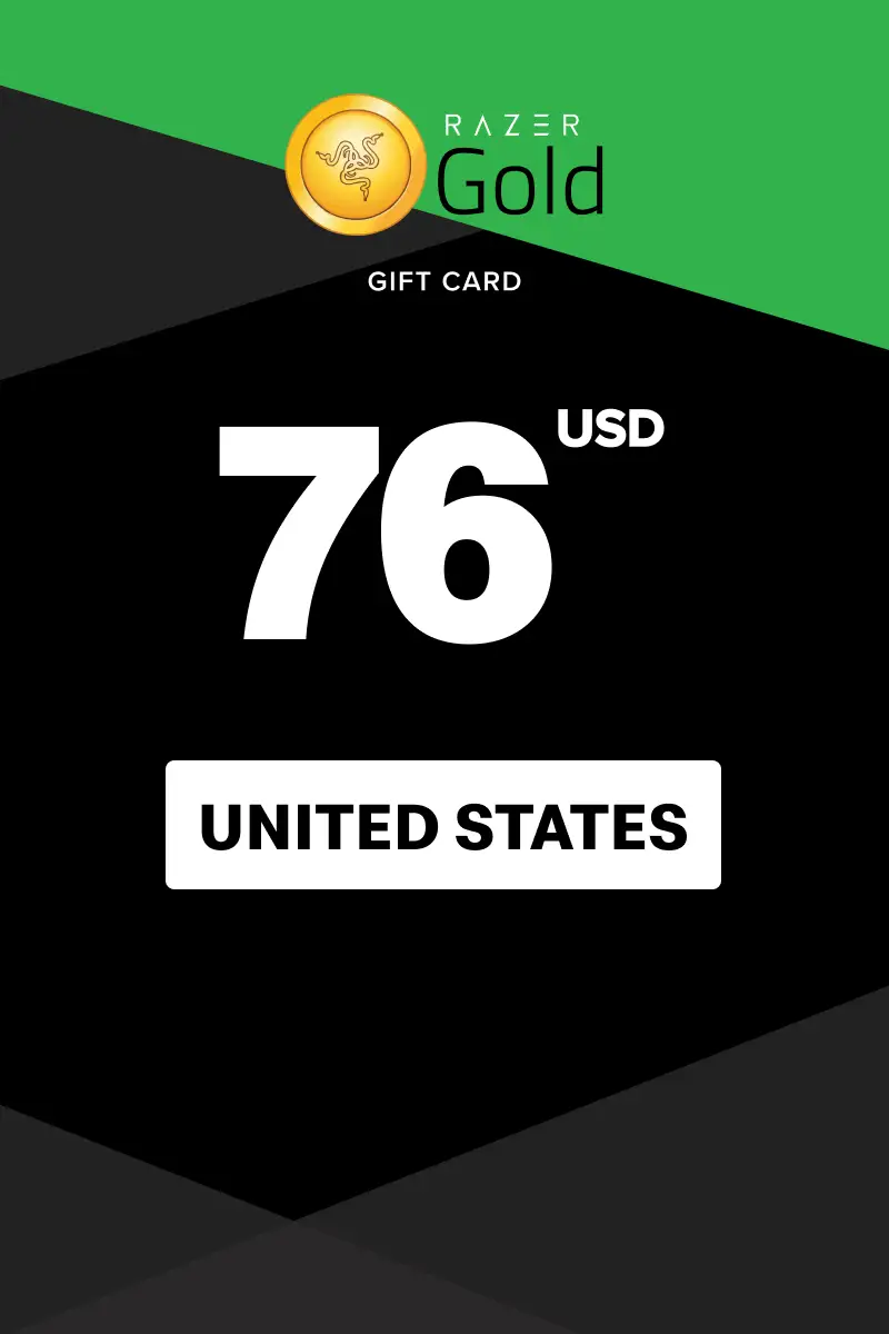 Razer Gold 76 USD Gift Card (United States) - Digital Key