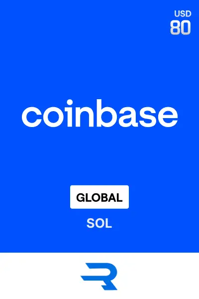 Rewarble Coinbase (SOL) 80 USD Gift Card (Global) - Rewarble - Digital Key
