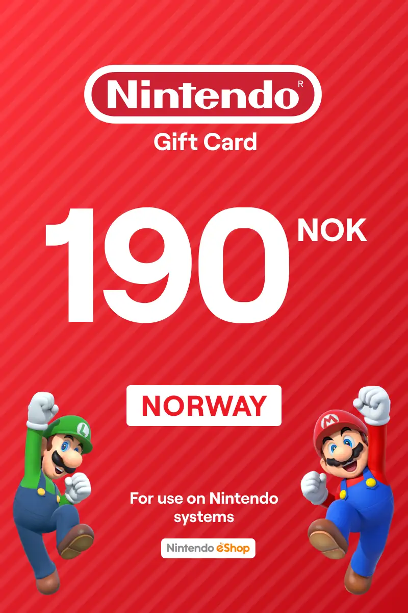 Nintendo eShop 190 NOK Gift Card (Norway) - Digital Key