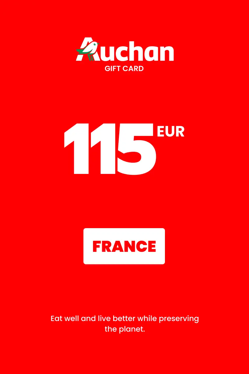Auchan 115 EUR Gift Card (France) - Digital Key afbeelding