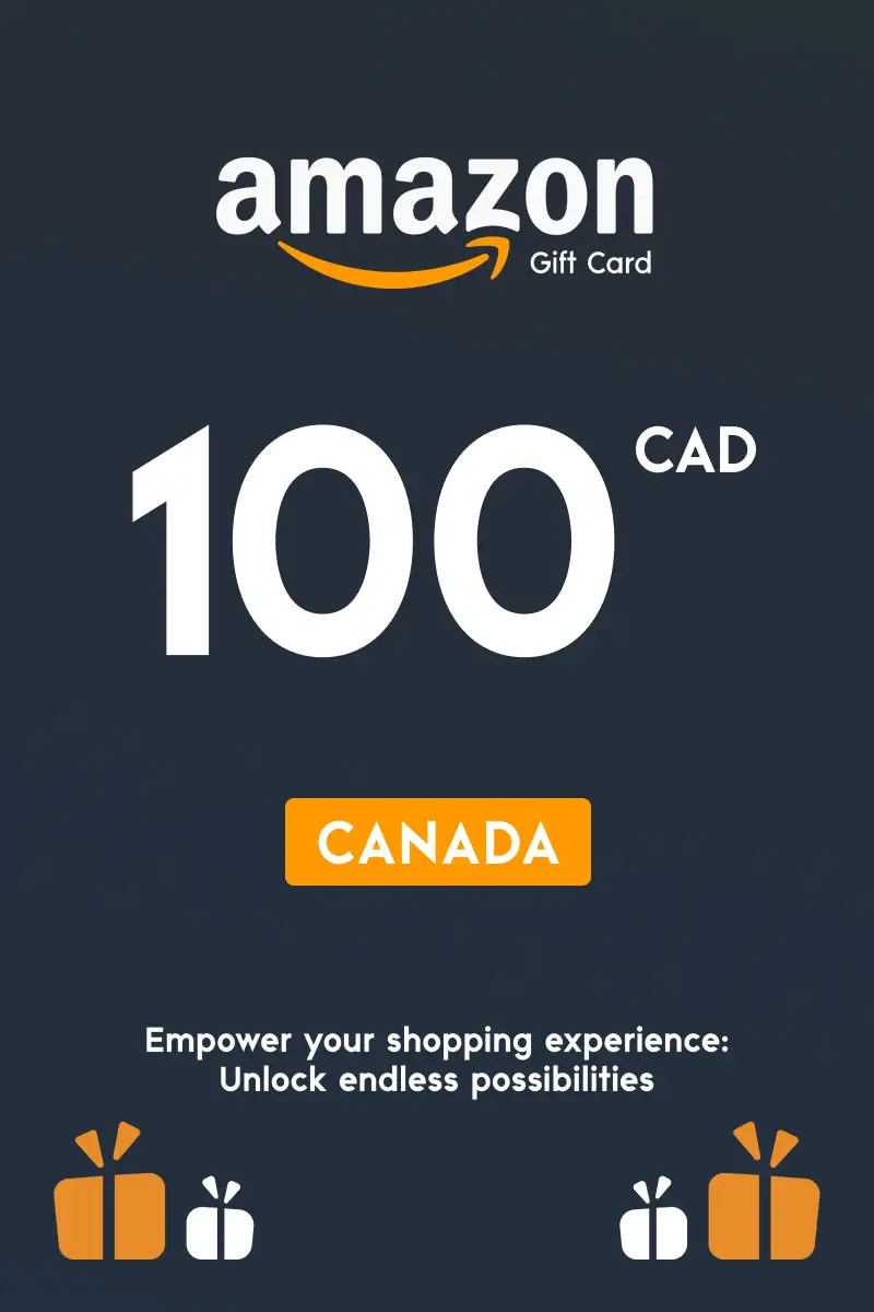 Amazon 100 CAD Gift Card (Canada) - Digital Key