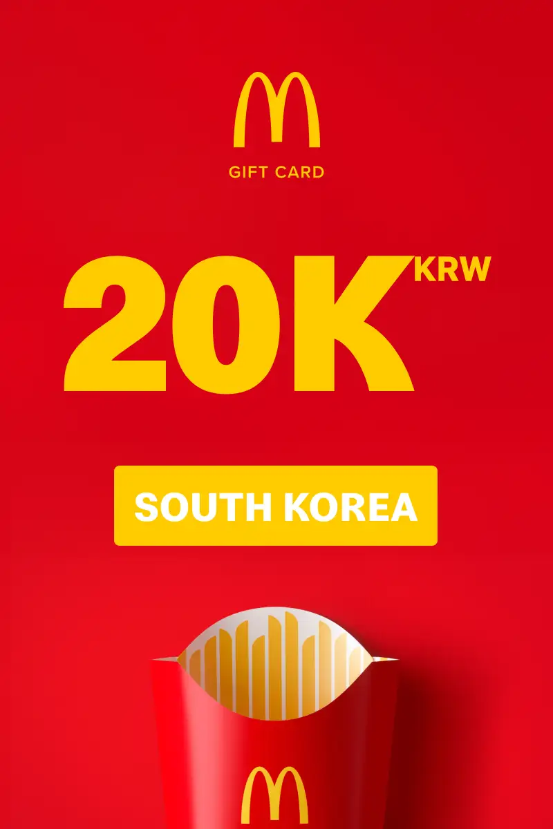 McDonald's 20000 KRW Gift Card (South Korea) - Digital Key