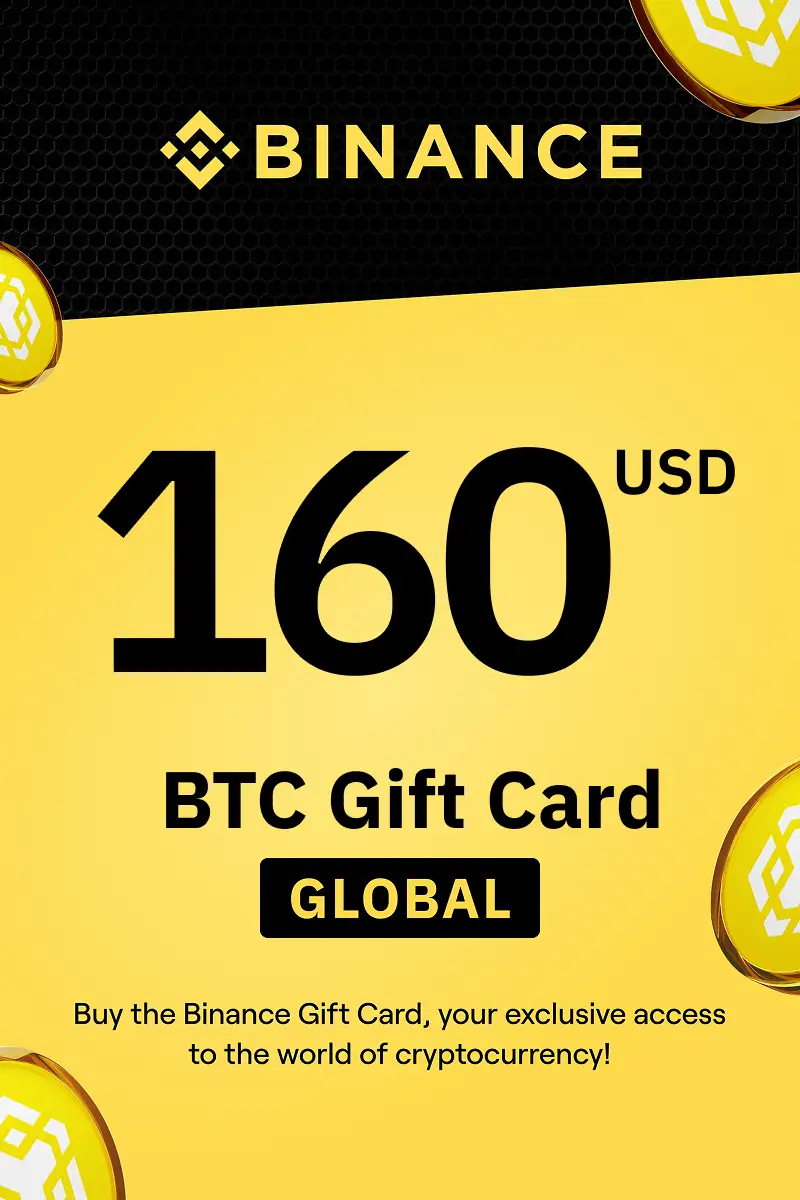 Binance (BTC) 160 USD Gift Card (Global) - Digital Key