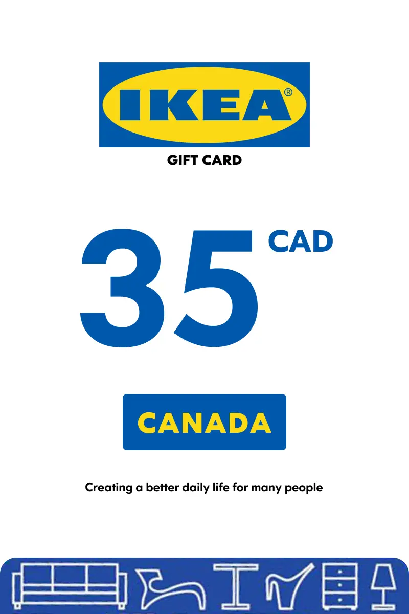 IKEA 35 CAD Gift Card (Canada) - Digital Key