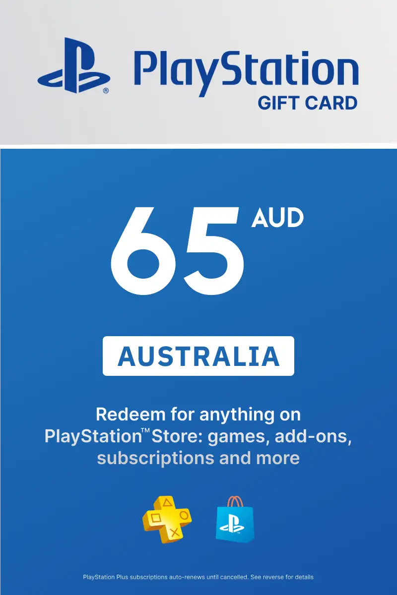 PlayStation Store 65 AUD Gift Card (Australia) - Digital Key