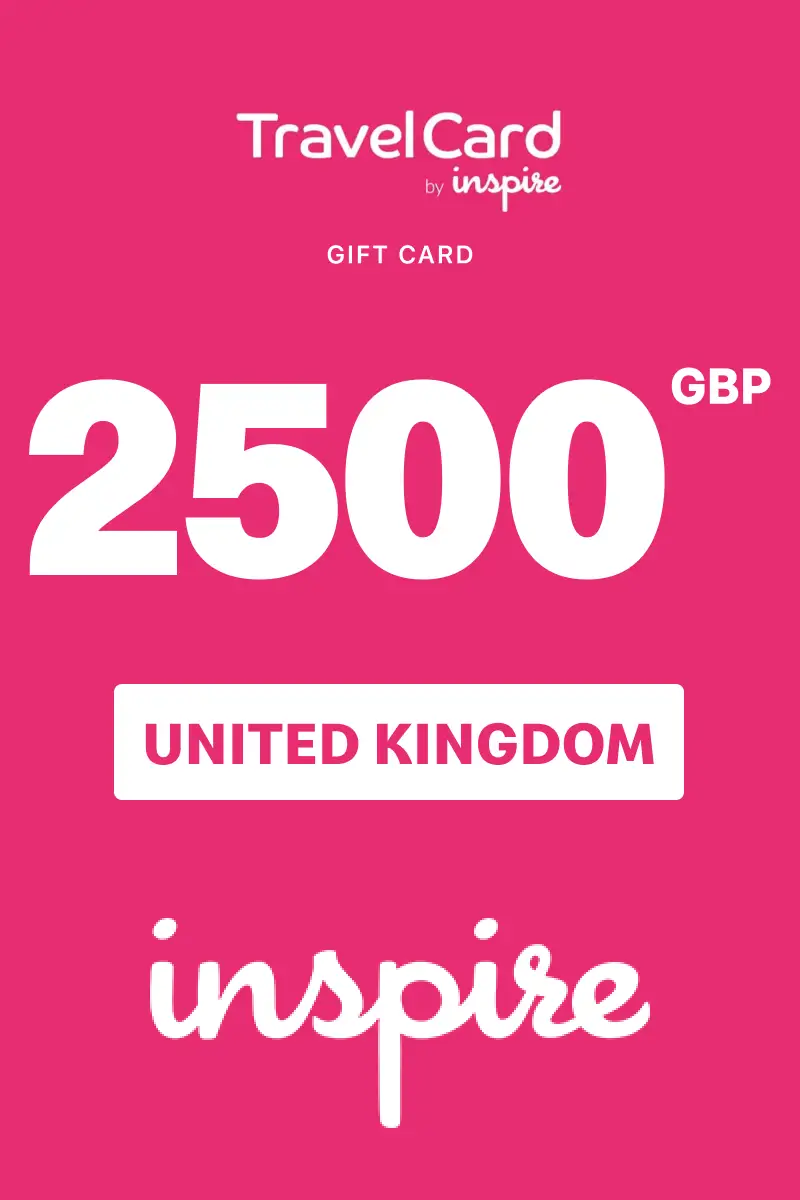 TravelCard by Inspire 2500 GBP Gift Card (United Kingdom) - Digital Key