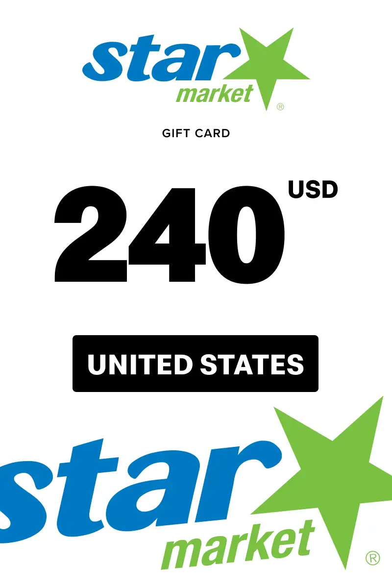 Star Market 240 USD Gift Card (United States) - Digital Key