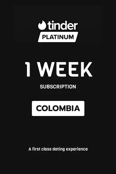Tinder Platinum 1 Week Subscription (Colombia) - Digital Key