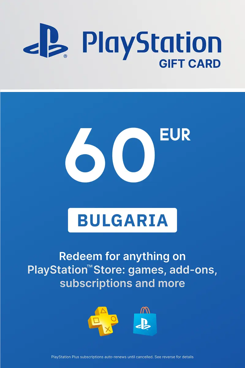 PlayStation Store 60 EUR Gift Card (Bulgaria) - Digital Key
