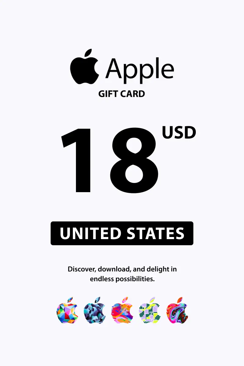 Apple 18 USD Gift Card (United States) - Digital Key