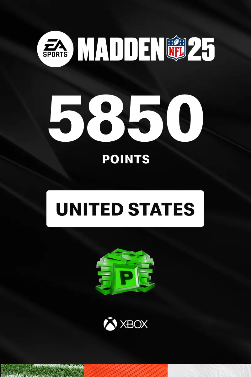 EA Sports Madden NFL 25 - 5850 Madden Points (United States) (Xbox One / Xbox Series X|S) - Xbox Live - Digital Key