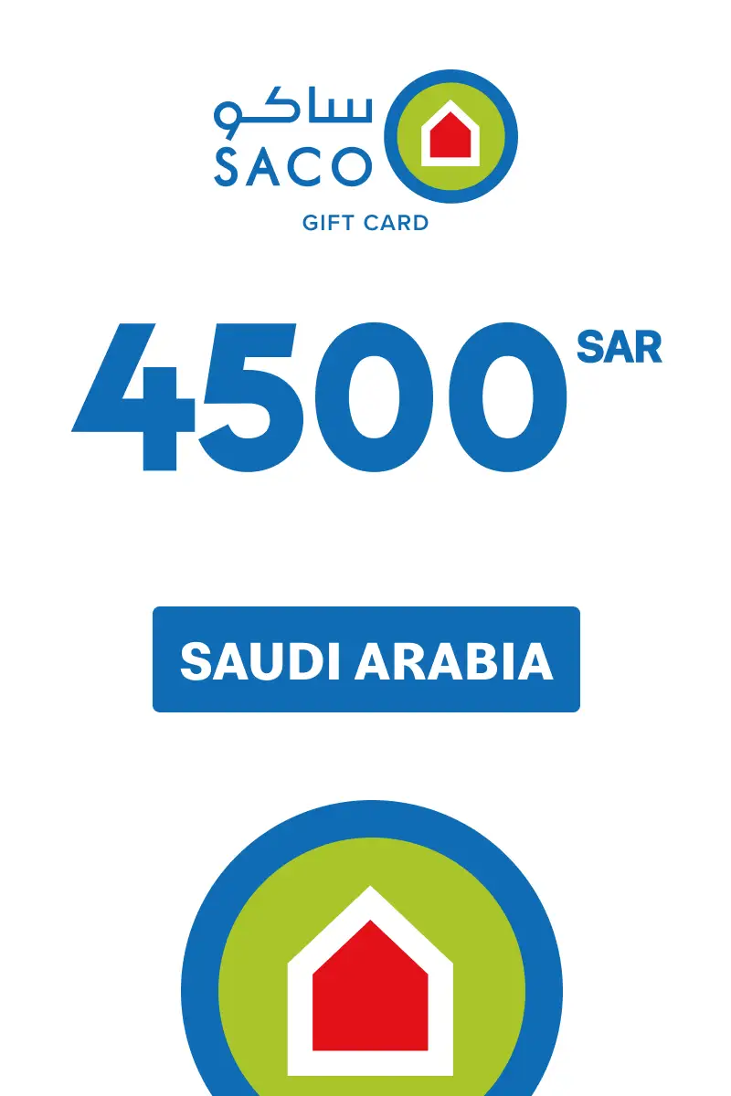 SACO 4500 SAR Gift Card (Saudi Arabia) - Digital Key