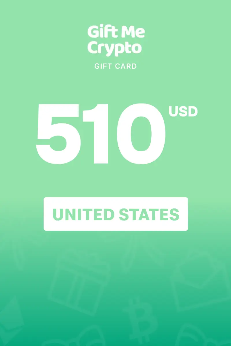 Gift Me Crypto 510 USD Gift Card (United States) - Digital Key