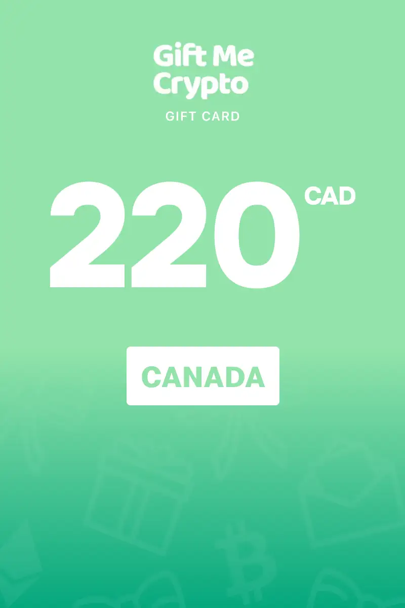 Gift Me Crypto 220 CAD Gift Card (Canada) - Digital Key