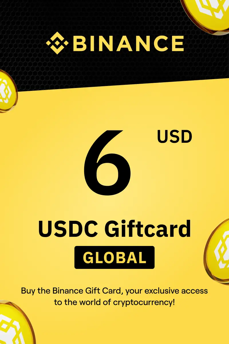 Binance (USDC) 6 USD Gift Card (Global) - Digital Key