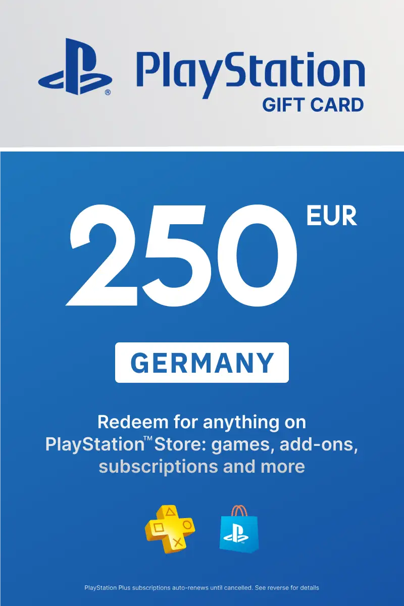 PlayStation Store 250 EUR Gift Card (Germany) - Digital Key