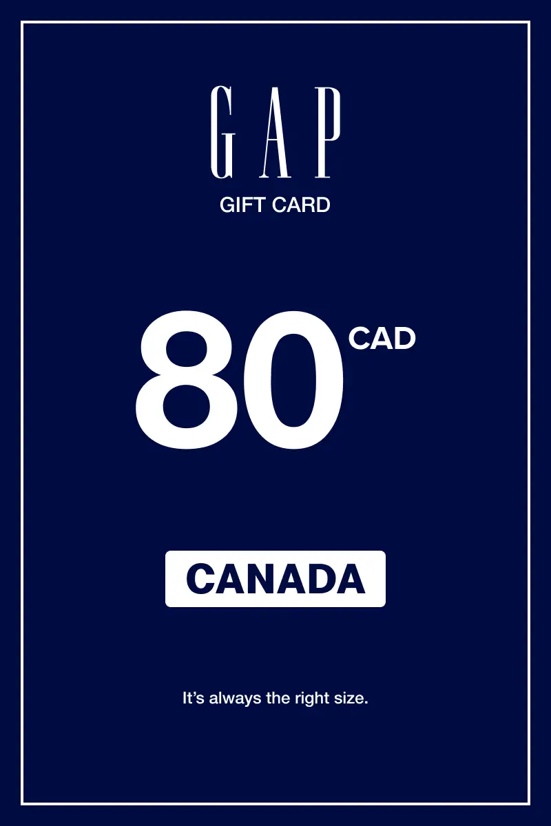 Gap 80 CAD Gift Card (Canada) - Digital Key