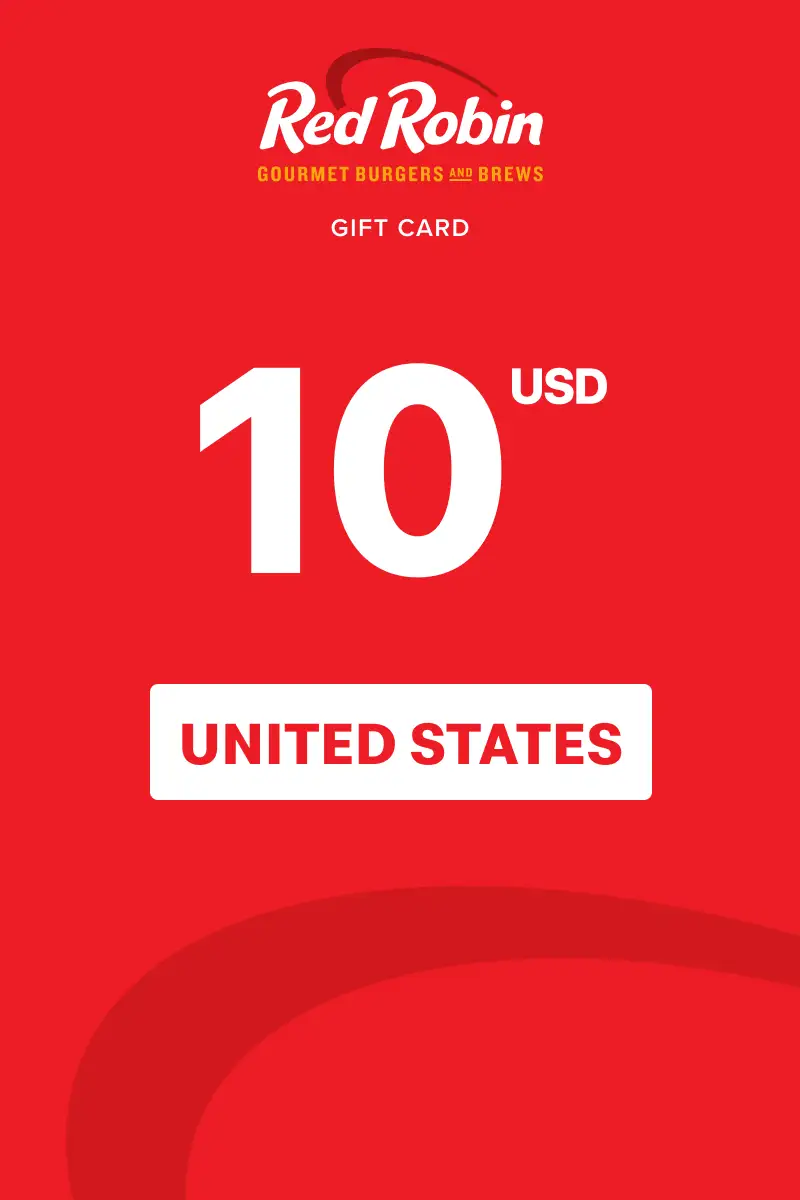 Red Robin 10 USD Gift Card (United States) - Digital Key