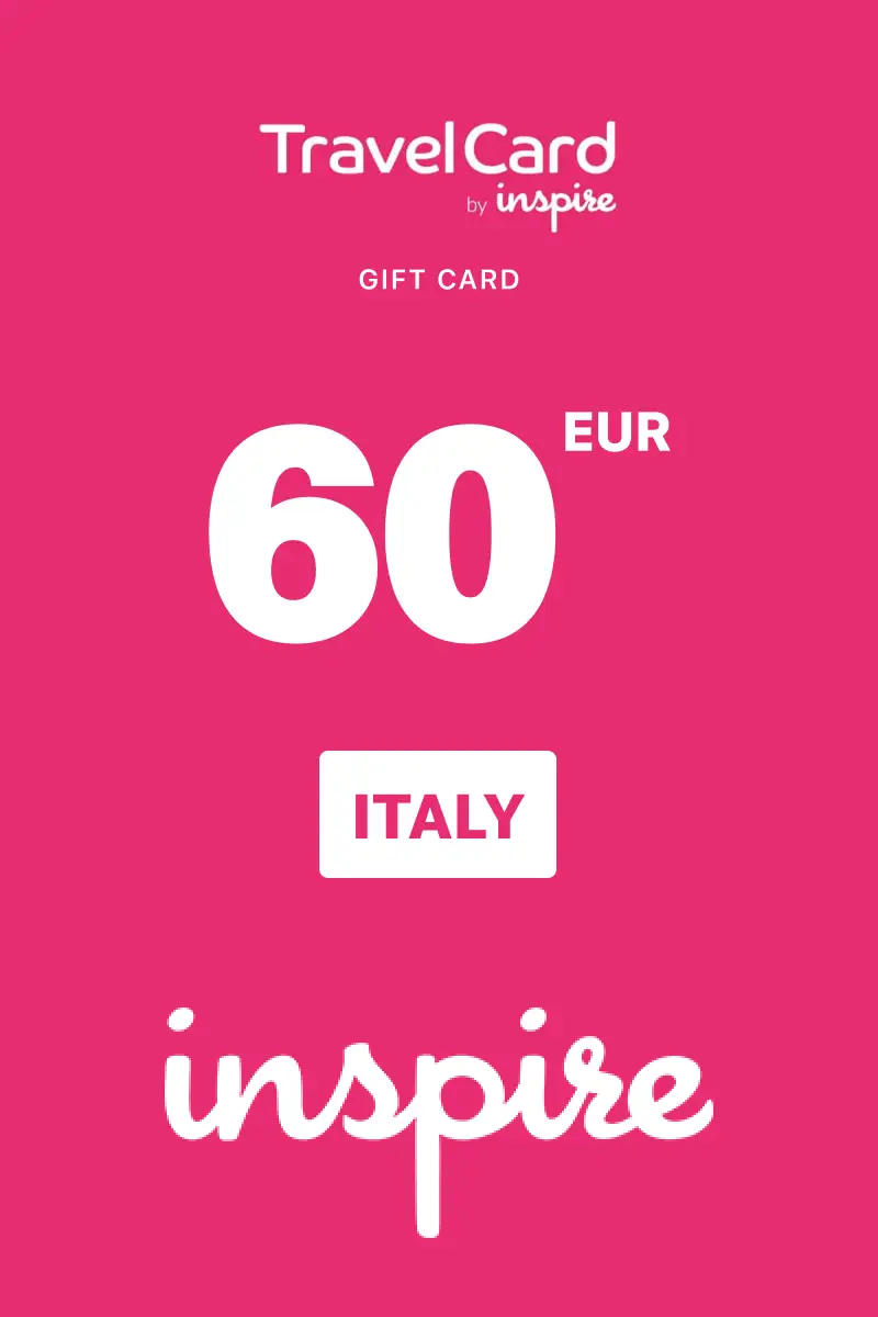 TravelCard by Inspire 60 EUR Gift Card (Italy) - Digital Key