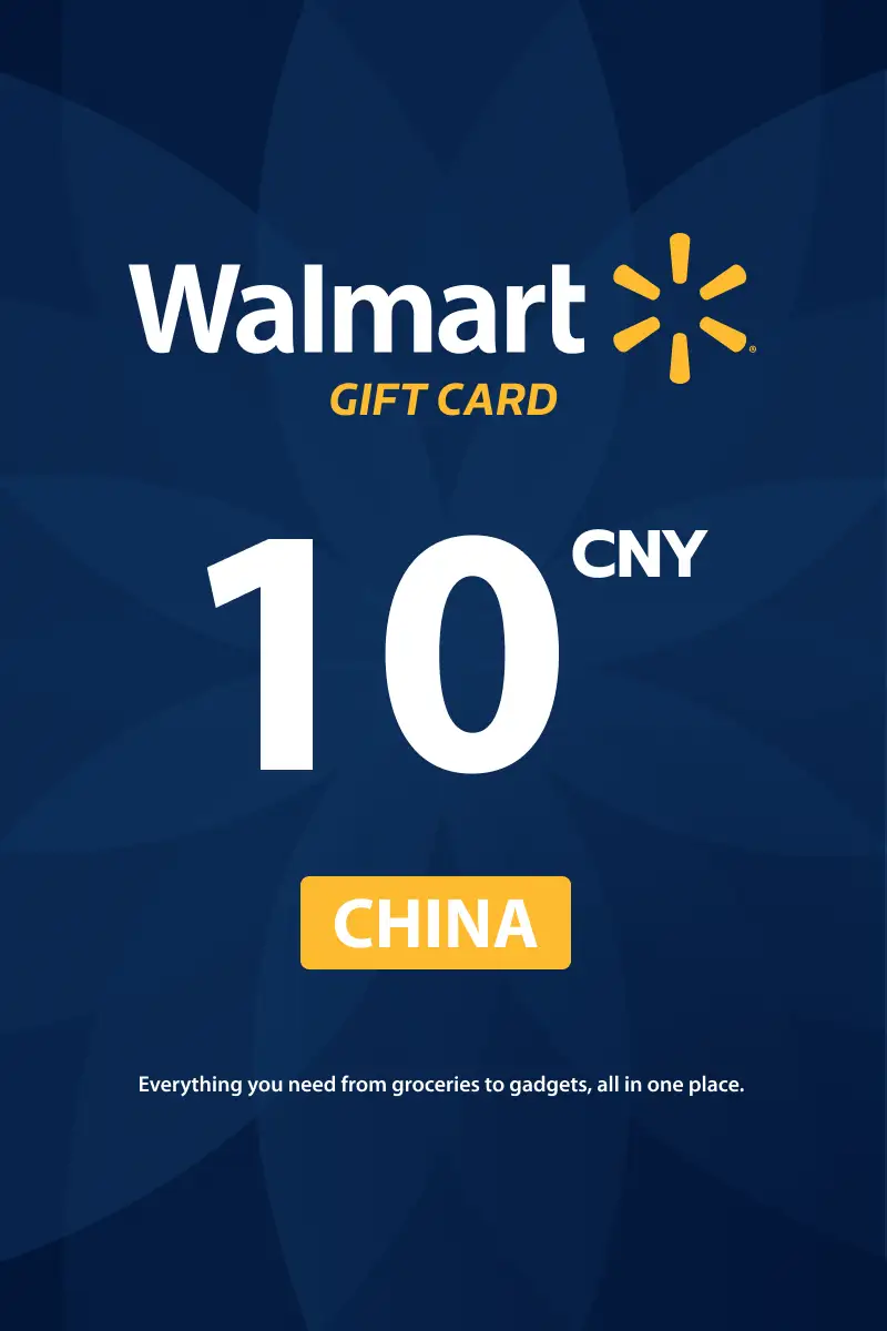 Walmart 10 CNY Gift Card (China) - Digital Key