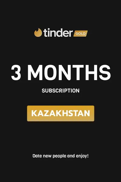Tinder Gold 3 Months Subscription (Kazakhstan) - Digital Key