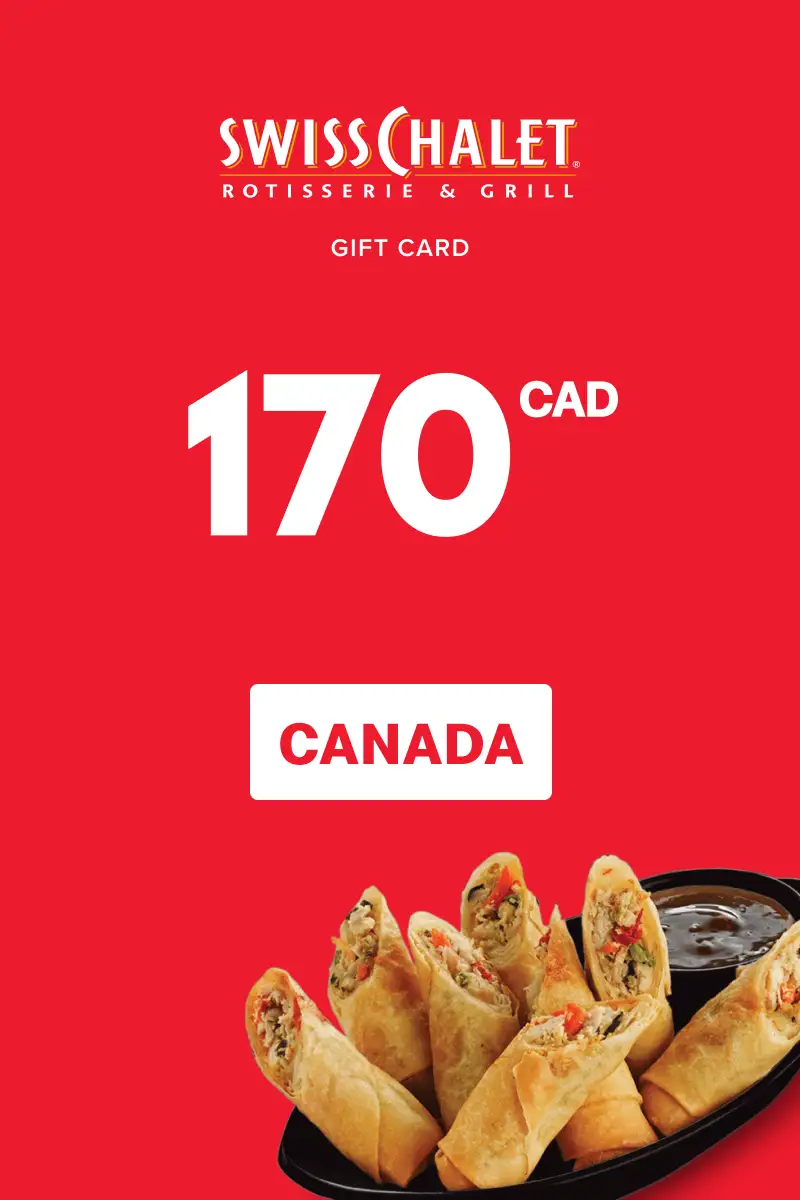 Swiss Chalet 170 CAD Gift Card (Canada) - Digital Key