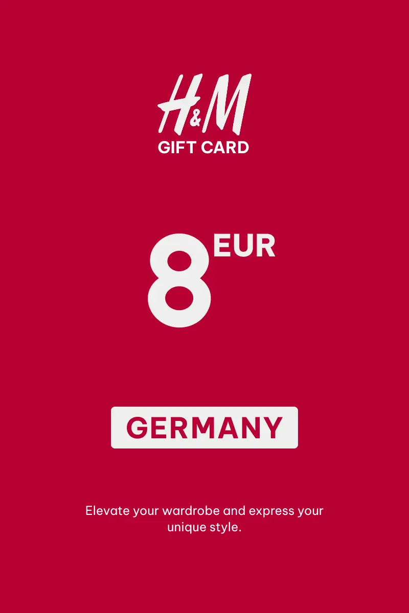 HandM 8 EUR Gift Card (Germany) - Digital Key