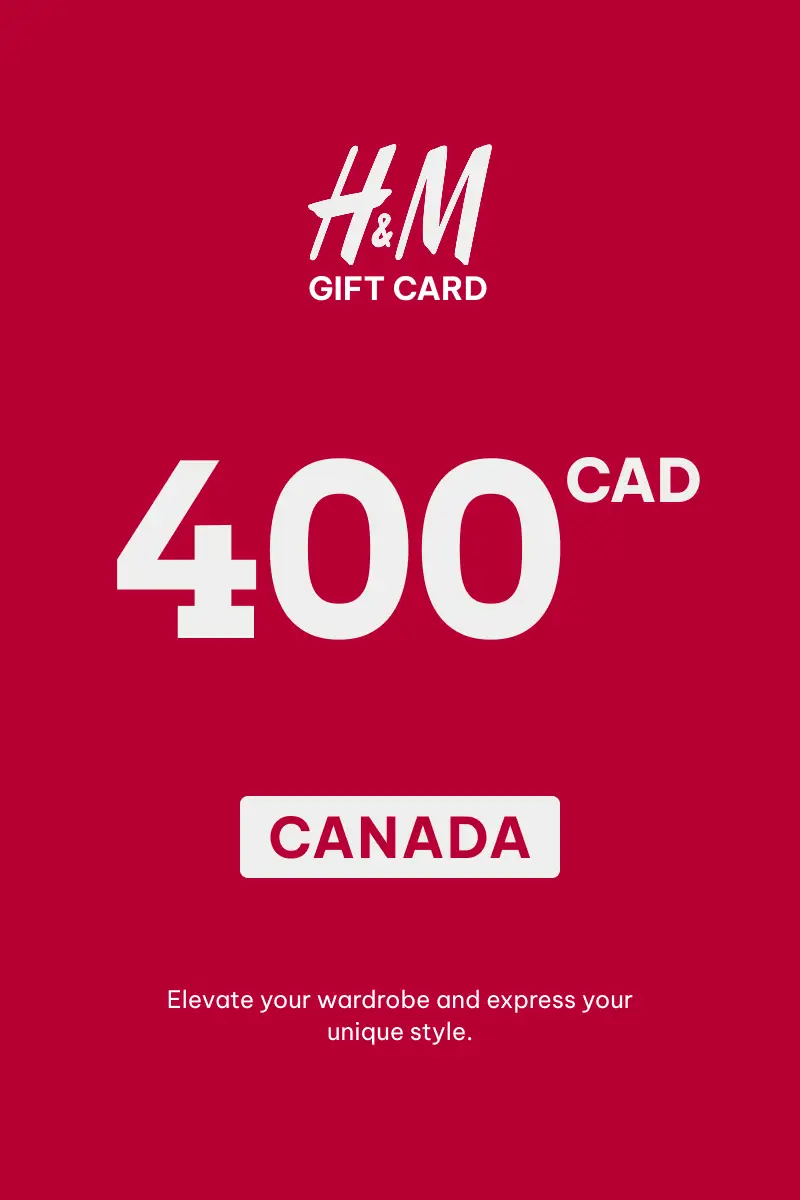 HandM 400 CAD Gift Card (Canada) - Digital Key
