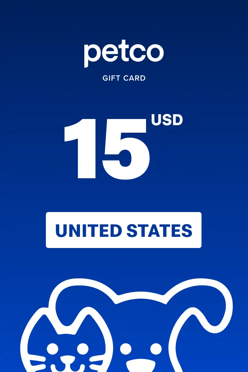 Petco 15 USD Gift Card (United States) - Digital Key