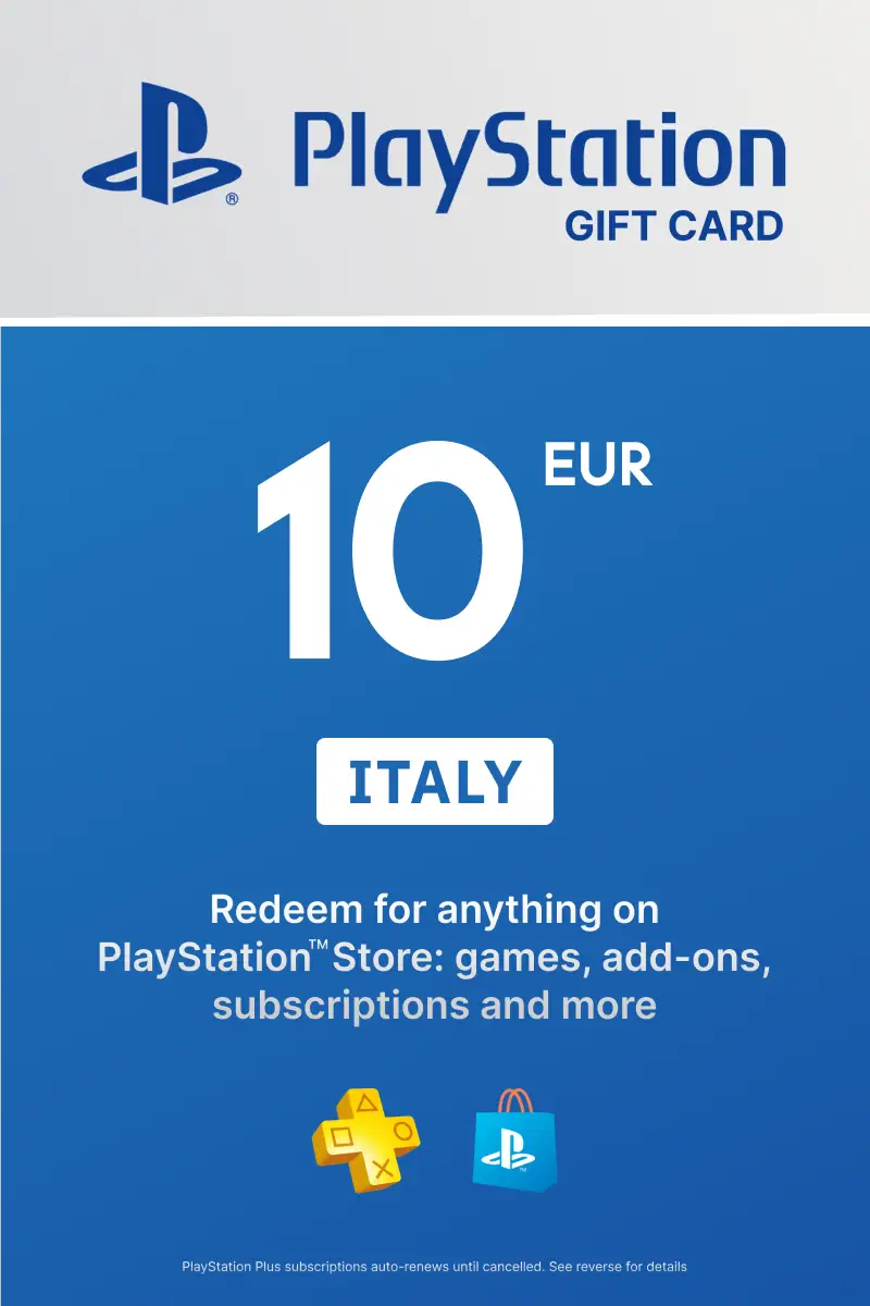 PlayStation Store 10 EUR Gift Card (Italy) - Digital Key
