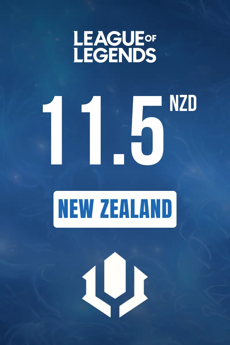 League of Legends 11.5 NZD Gift Card (New Zealand) - Digital Key