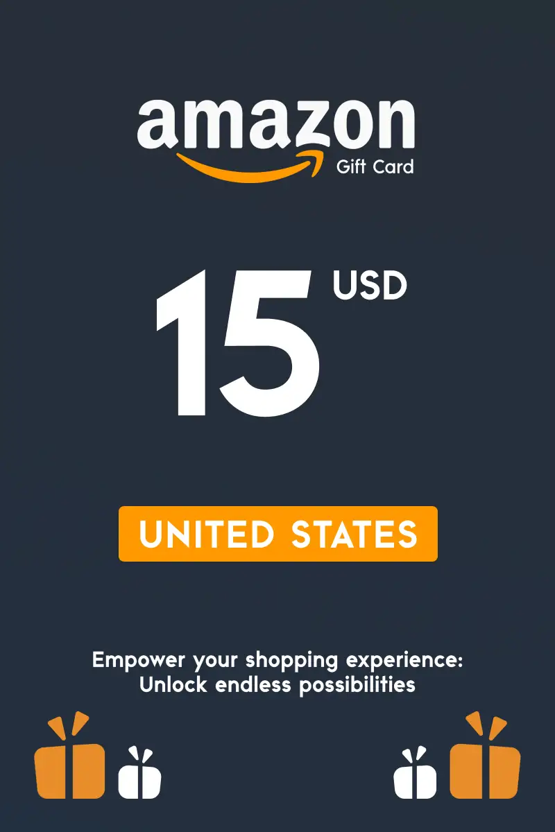 Amazon 15 USD Gift Card (United States) - Digital Key