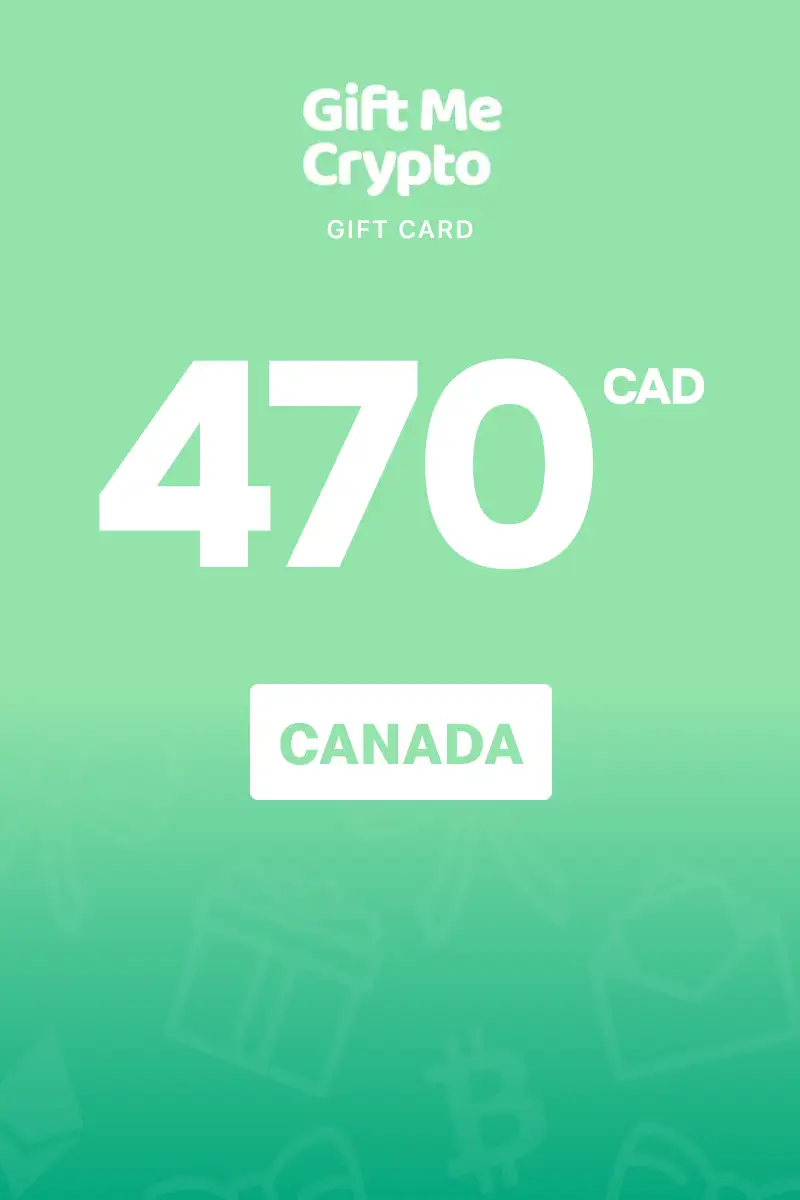 Gift Me Crypto 470 CAD Gift Card (Canada) - Digital Key