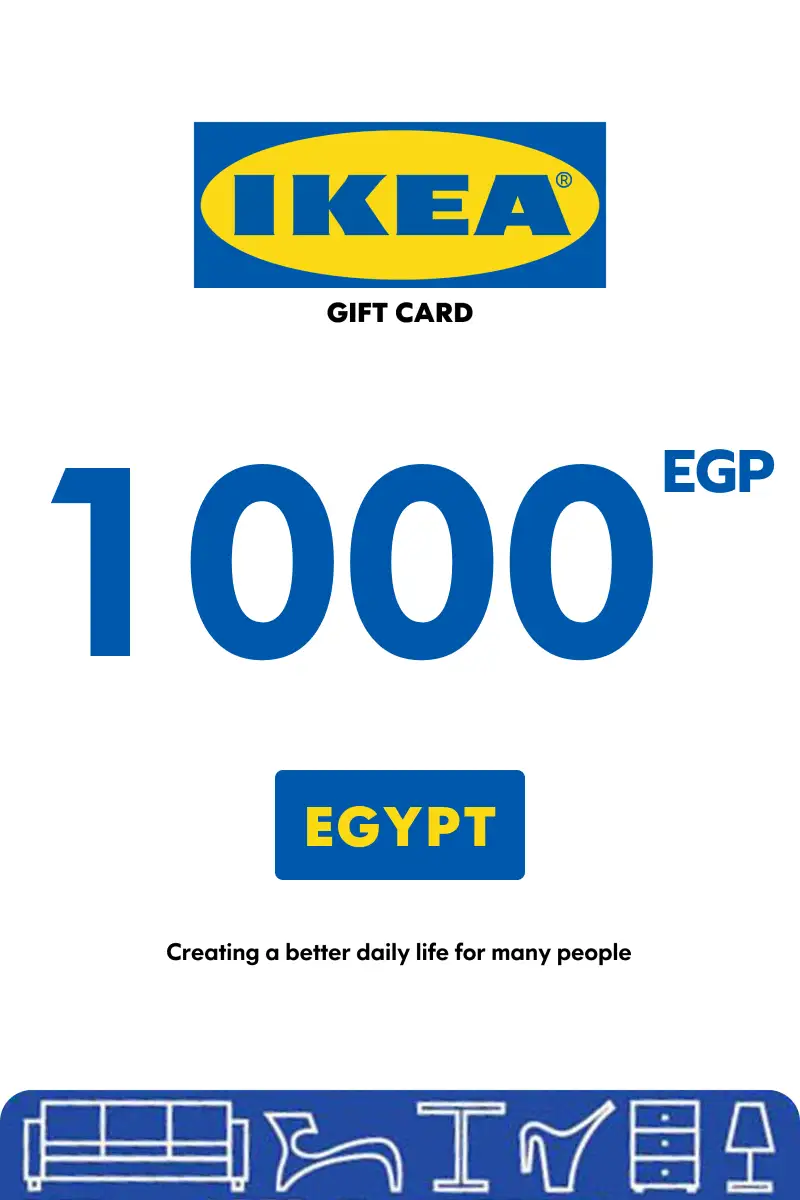 IKEA 1000 EGP Gift Card (Egypt) - Digital Key