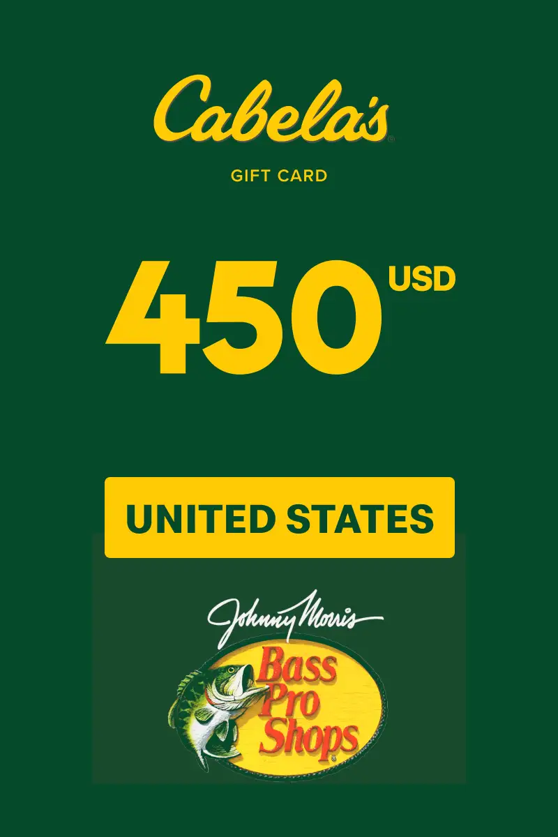 Cabela's 450 USD Gift Card (United States) - Digital Key
