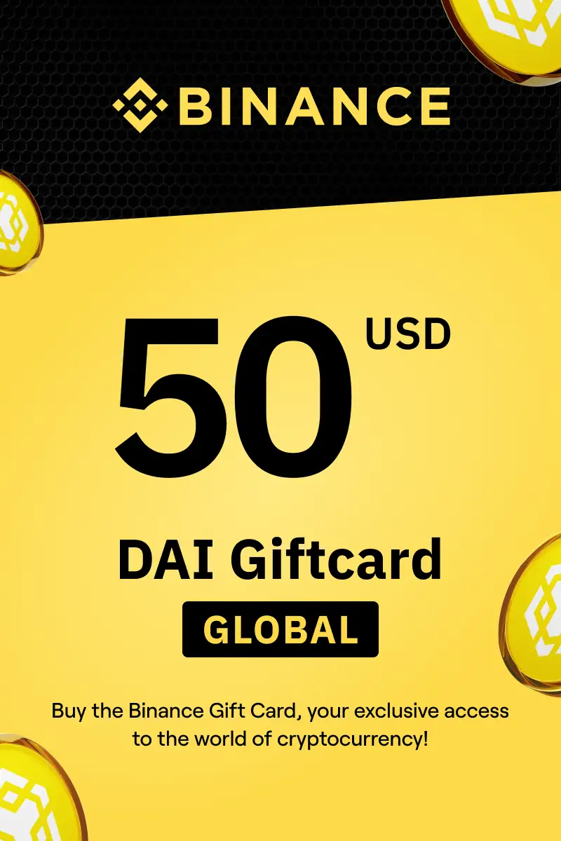 Binance (DAI) 50 USD Gift Card (Global) - Digital Key