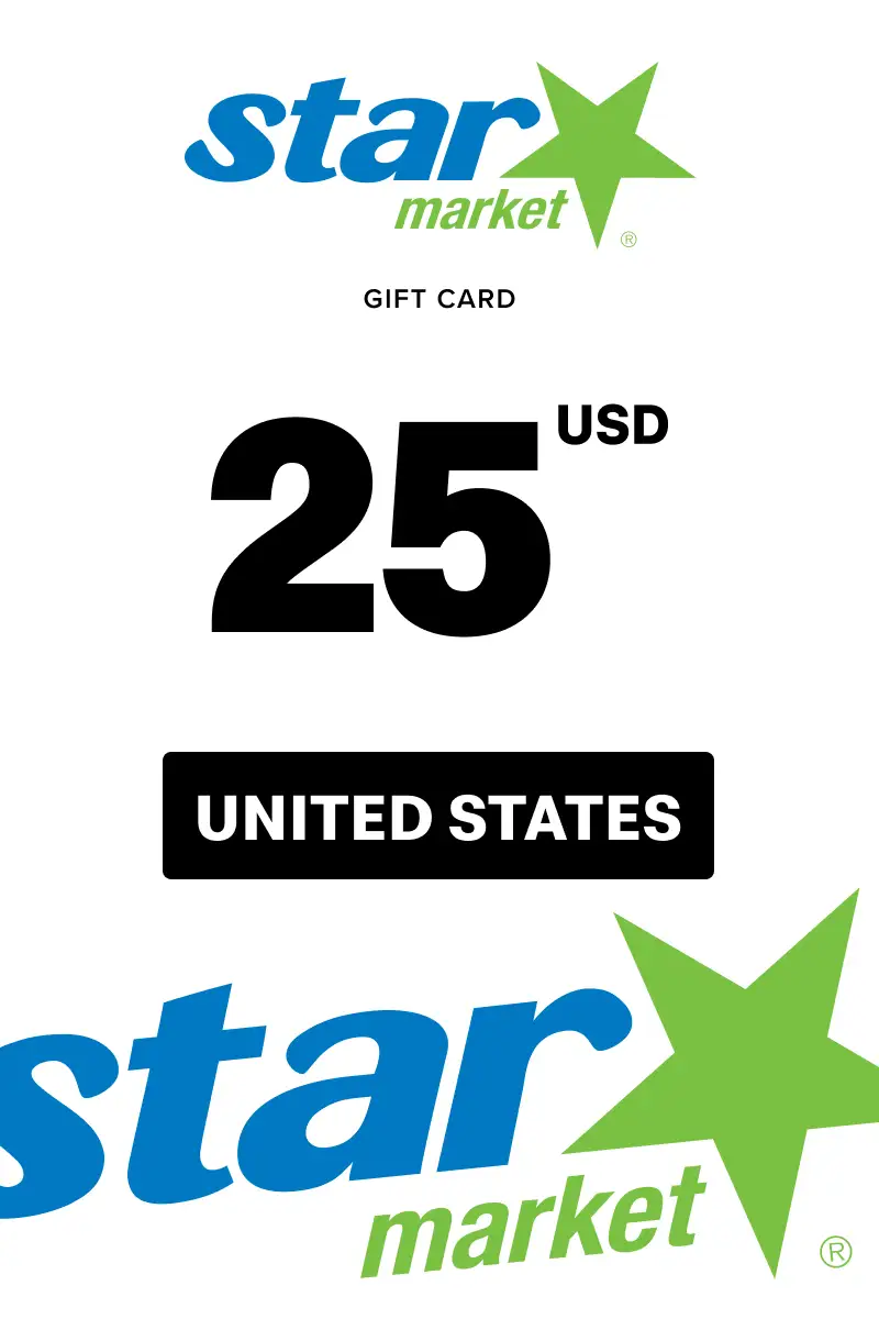Star Market 25 USD Gift Card (United States) - Digital Key