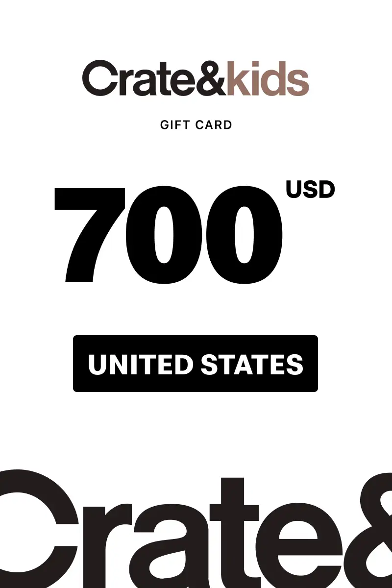 Crate and Kids 700 USD Gift Card (United States) - Digital Key