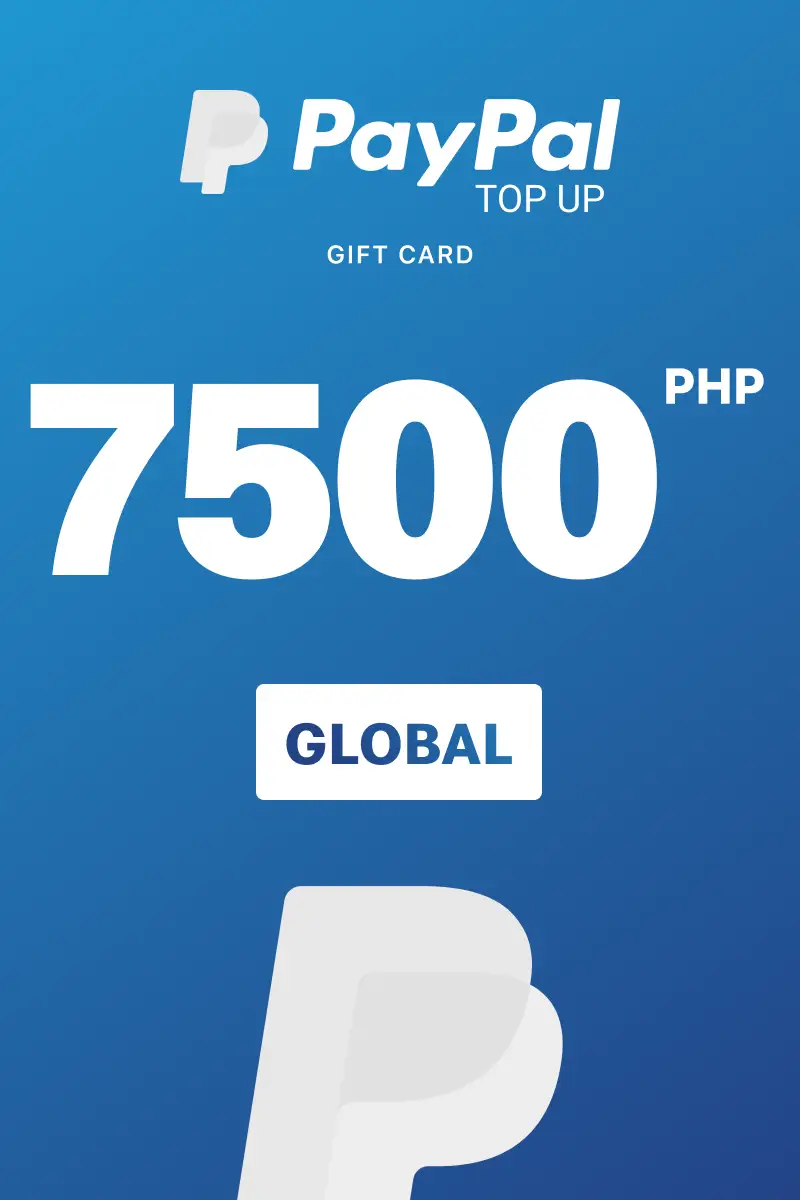 PayPal Instant Top Up 7500 PHP Gift Card (Global) - Digital Key