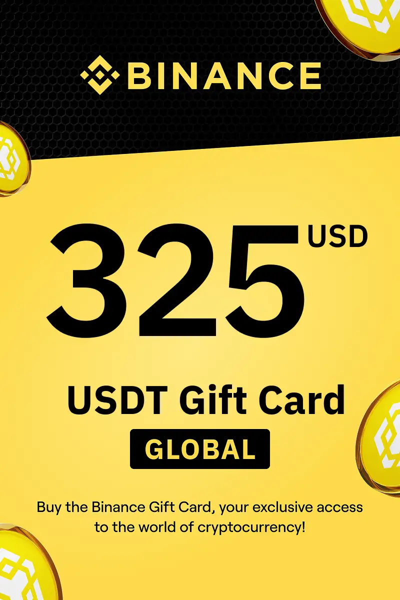 Binance (USDT) 325 USD Gift Card (Global) - Digital Key