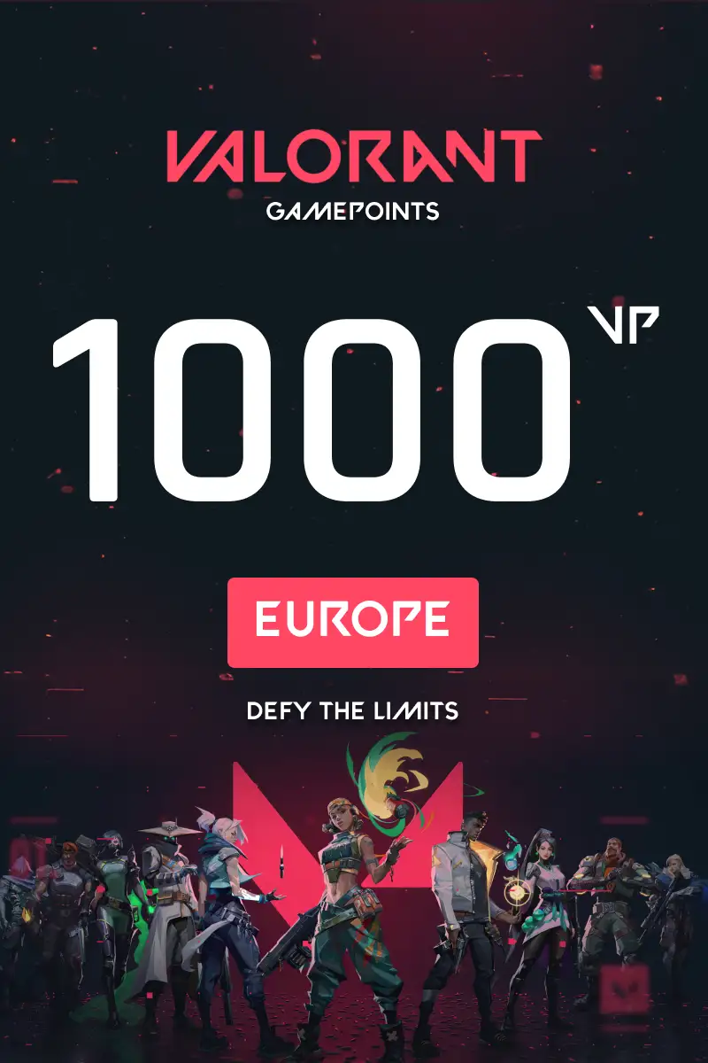 VALORANT 1000 Valorant Points (Europe) - Digital Key