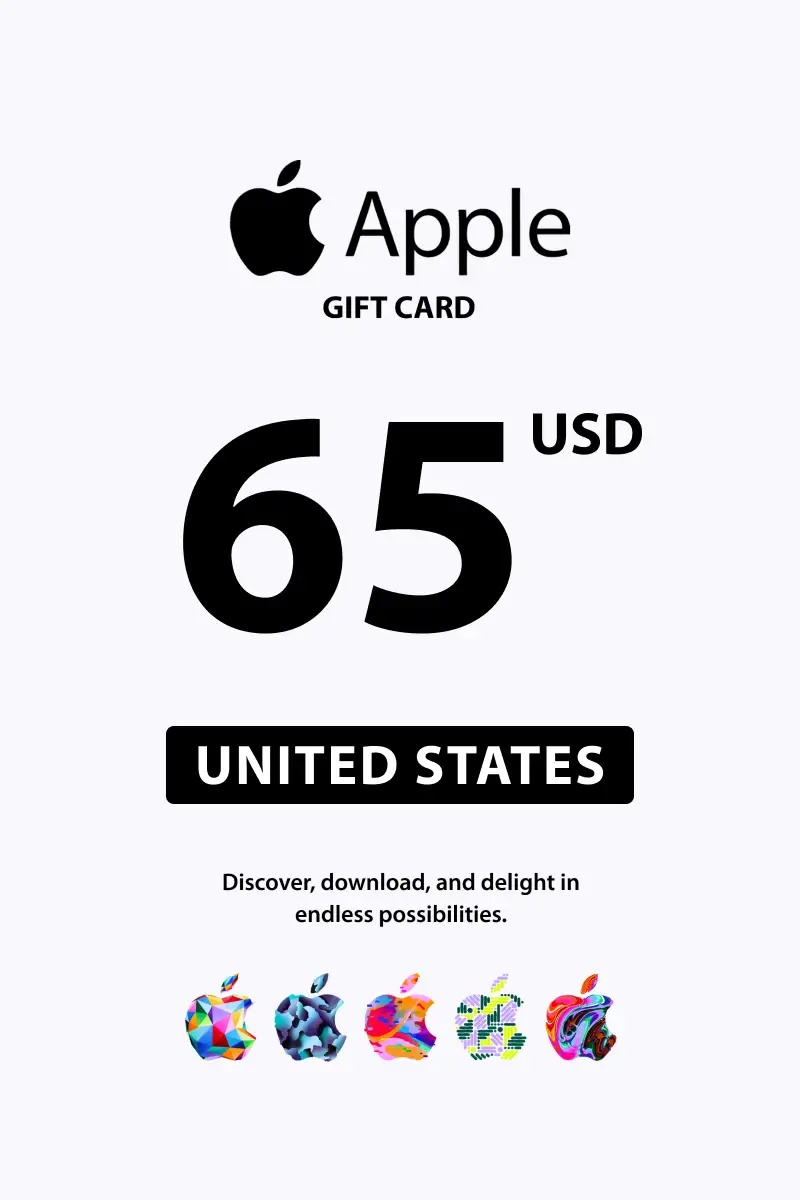 Apple 65 USD Gift Card (United States) - Digital Key