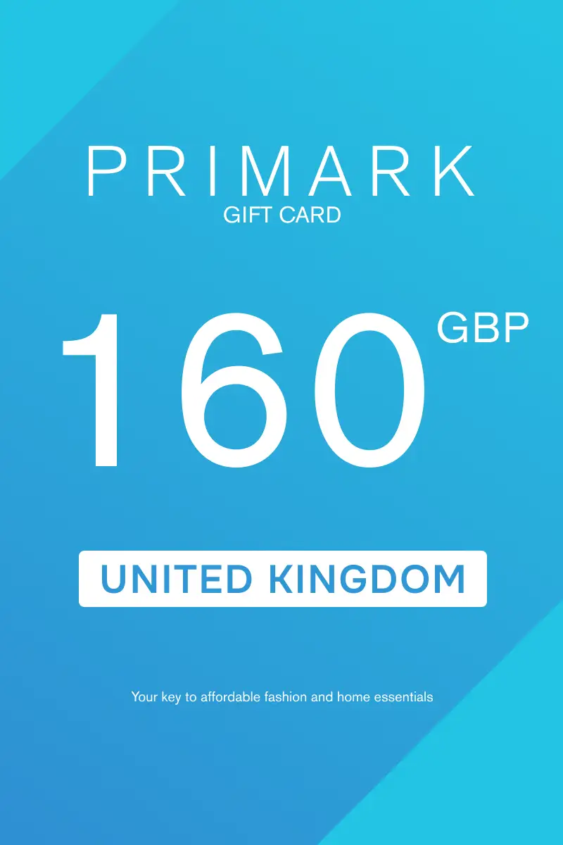 Primark 160 GBP Gift Card (United Kingdom) - Digital Key