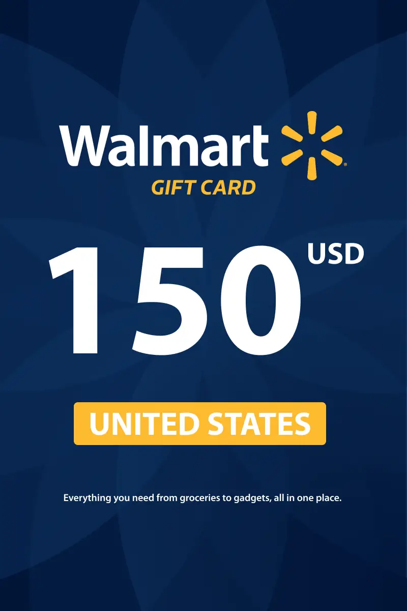 Walmart 150 USD Gift Card (United States) - Digital Key
