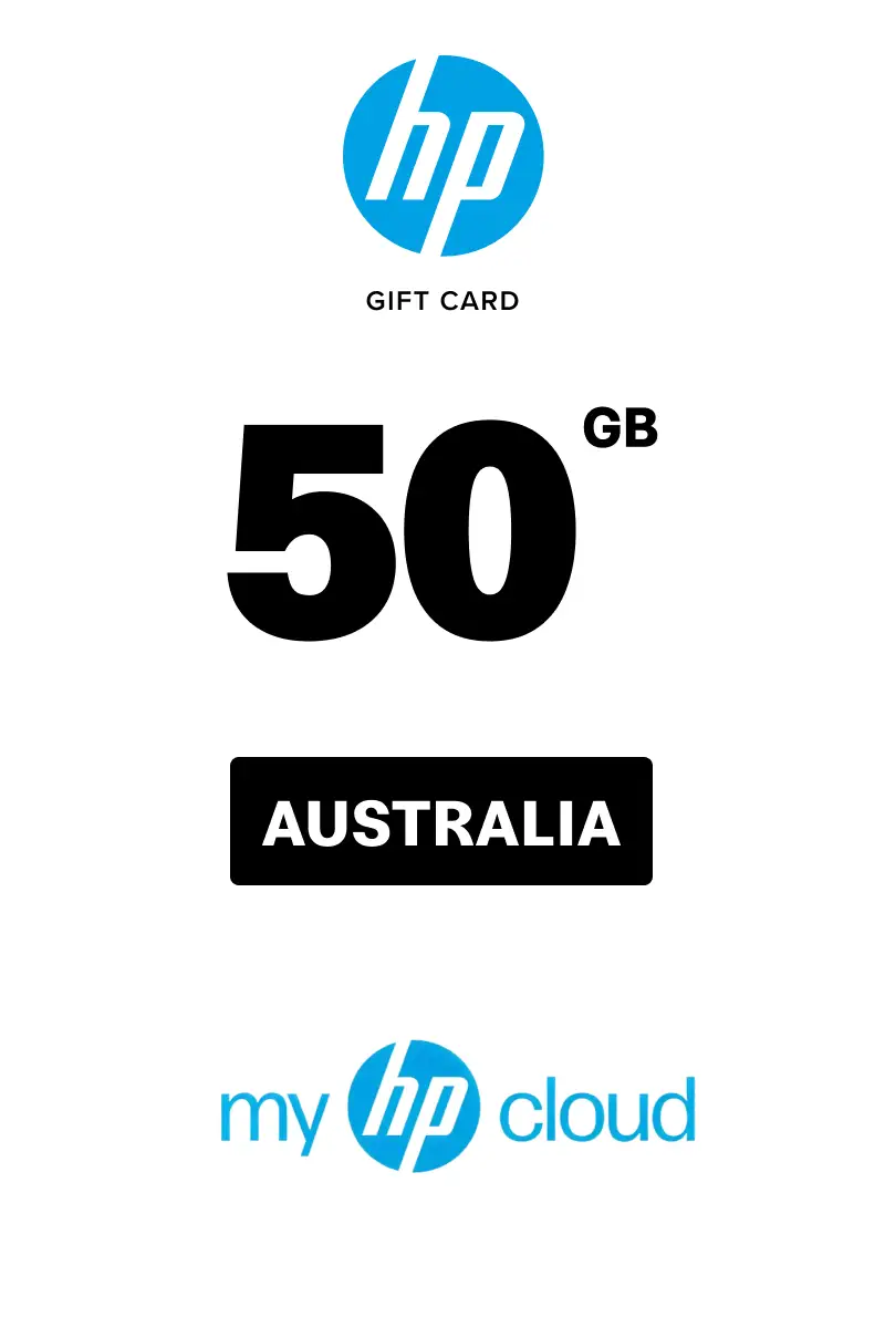 myHPcloud Cloud Storage Platform One-Time Payment 50 GB Gift Card (Australia) - Digital Key
